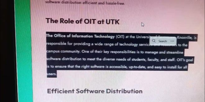 Oit Software Distribution Utk